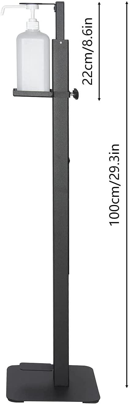 Foot Operated Hand Sanitizer Stand,Touchless Pedal Hand Sanitizer Dispenser Stand Height Adjustable Hand Sanitizer Station,100% Mechanical，for Commercial and Industrial Use-Easy Assembly image 5