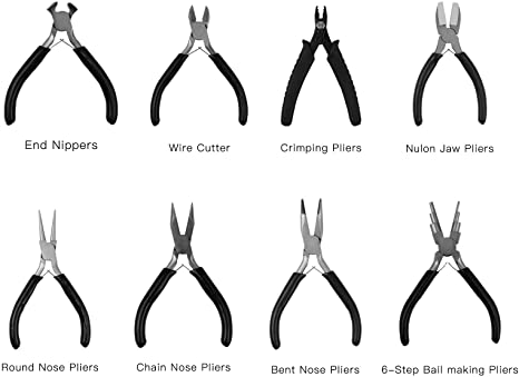 Faluckyy Jewelry Pliers, 8pcs Jewelry Making Pliers Tools Micro Jewelry Pliers Set Jewelry Making Kit for Jewelry Making Supplies image 2
