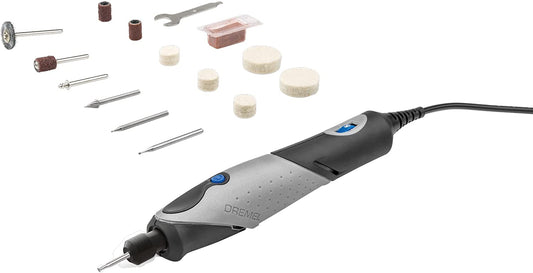 Dremel 2050-15 Stylo+ Versatile Craft Rotary Tool, Wood Carving Detail Tool, Perfect for Glass Etching, Leather Burnishing, Jewelry Making, Polishing, Woodworking and More Craft Projects , Gray image 0