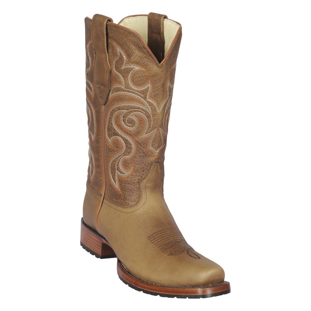 Los Altos Boots Mens #58T9951 7X Toe | Genuine Premium Rage Leather Boots | Color Honey image 0