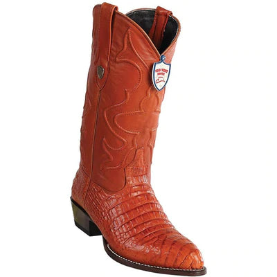 WILD WEST BOOTS #6998203 MEN'S | COLOR COGNAC | MEN’S WILD WEST CAIMAN BELLY PRINT BOOTS J TOE HANDCRAFTED image 0