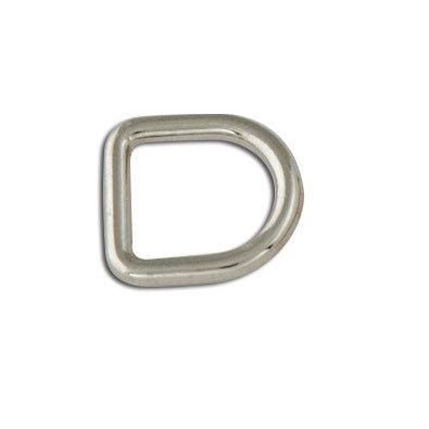 Tandy Leather Decorative Solid Dees Nickel Plate #1167 image 0