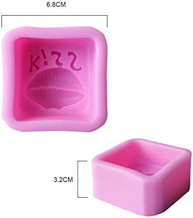 Silicone Molds kiss, Sex red Lips Shape Craft Art Silicone soap molds Resin Molds, 3D Lips Craft Molds DIY Handmade Candle Making Molds - Soap Making Supplies by YSCEN image 1