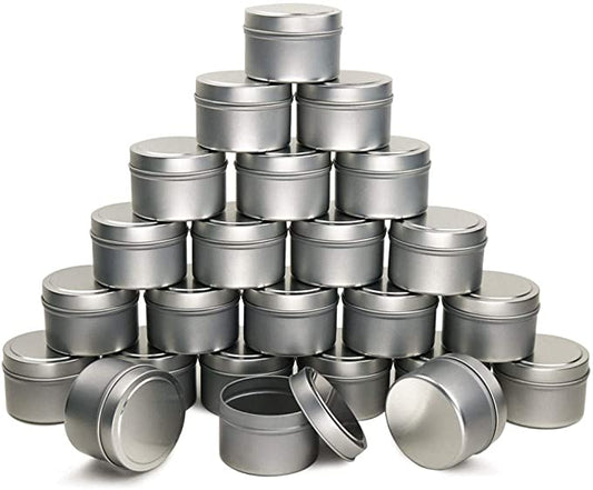 EricX Light Candle Tin 24 Piece, 4 oz, for Candle Making image 0