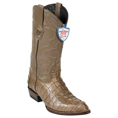 WILD WEST BOOTS #2990165 MEN'S | COLOR MINK | MEN'S WILD WEST CAIMAN TAIL J TOE BOOTS HANDCRAFTED image 0