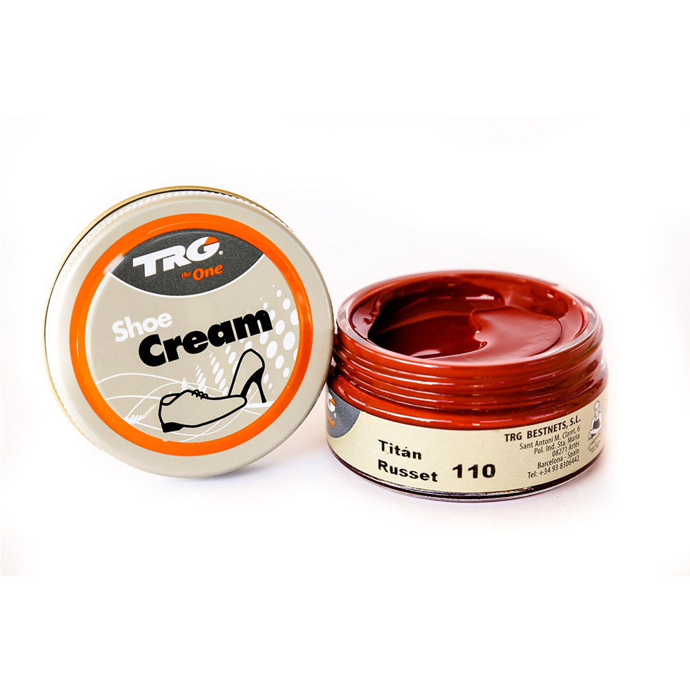 TRG Shoe Cream 1.7 Ounce Shoe Cream Amazing Vibrant Colors! | Shoe Care Self Shine Leather Boots, and Leather Shoes - #10 Russet image
