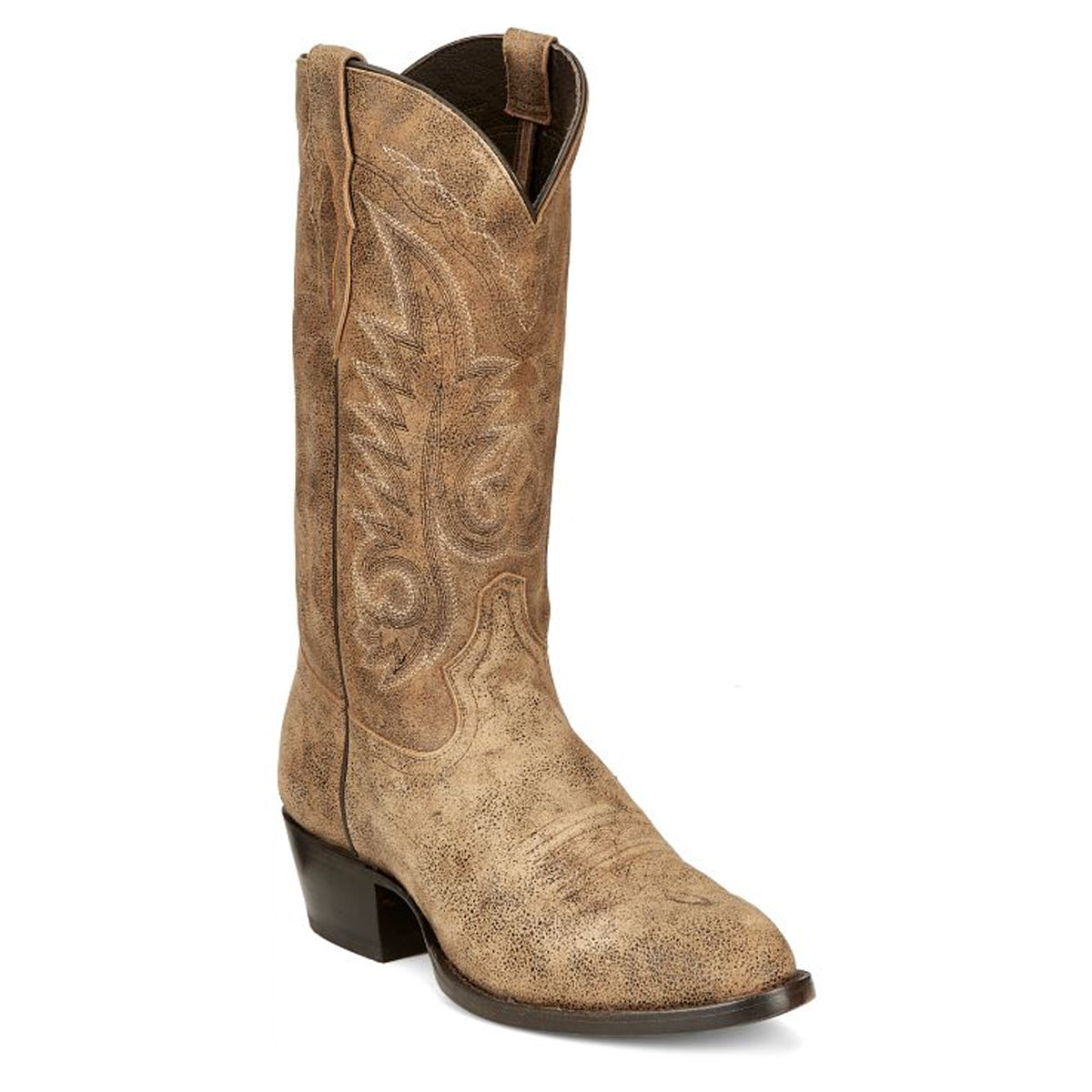 Tony Lamas Boots Men's Footwear Western Outpost 13" Round Toe Western Boot Color Gold/Tan image 1