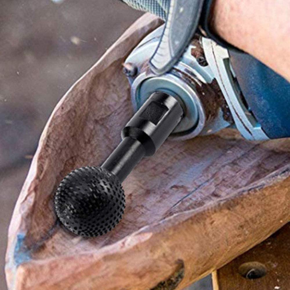 Rotary Grinding Head, 10mm/14mm Carbide Rotary Burr Wood Carving Polishing Engraving Drilling Bits, Angle Grinder Sphere Rotary Engraving Grinding Head (14MM) image 6