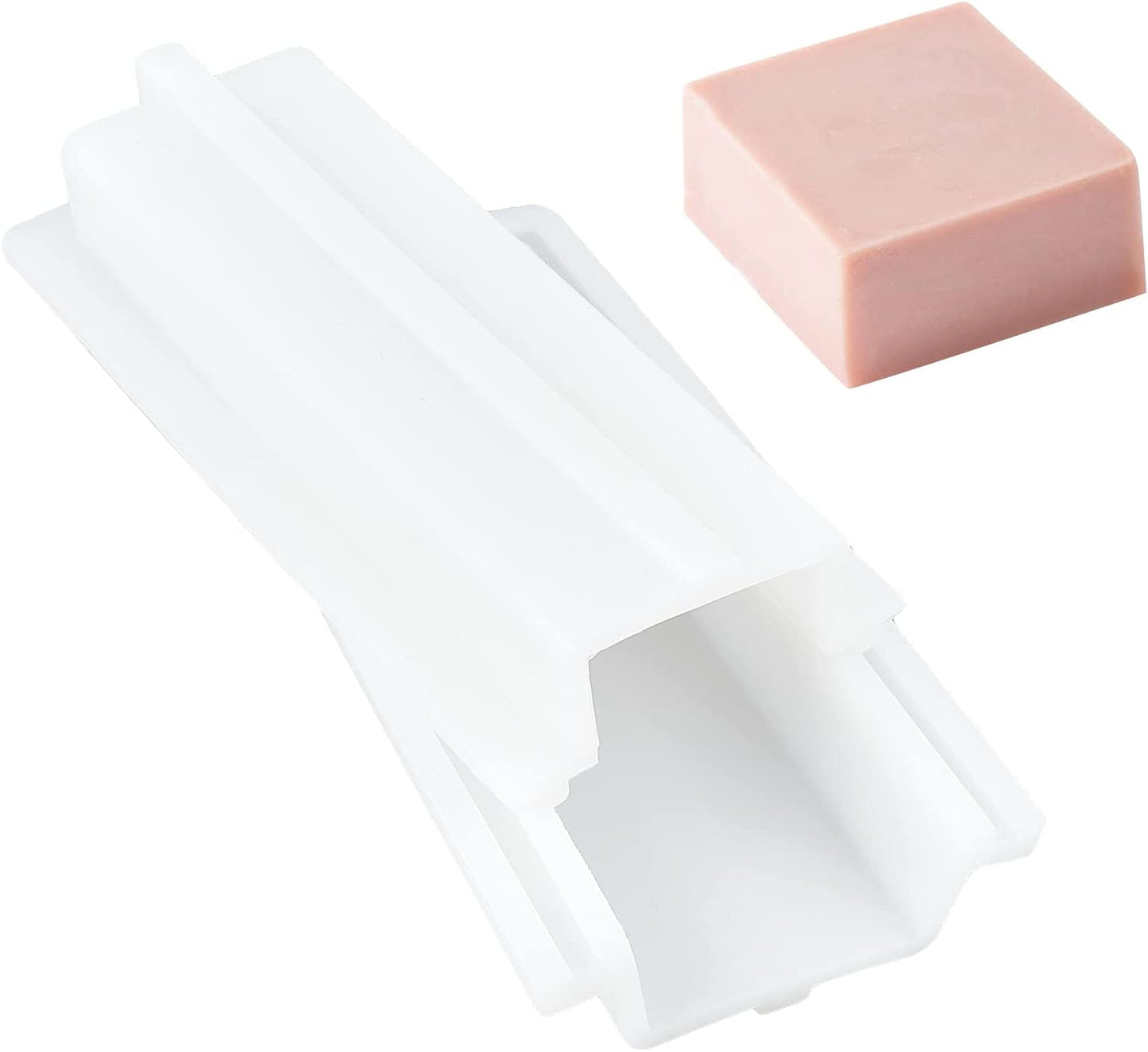 AHANDMAKER Square Shape Tube Column Silicone Soap Mould, Embed Soap Making Supplies Column Silicone Mould for DIY Craft Christmas Cake Baking Handmade Candle Soap Making Supplies image 0