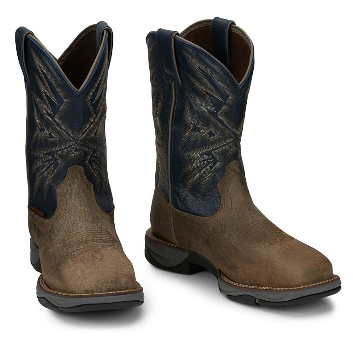 Tony Lamas Men's Footwear Work Bartlett 11" Pull-On Steel Toe Work Boot Color Stone image 0