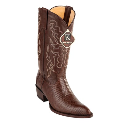 MENS KING EXOTIC TEJU LIZARD WESTERN BOOTS BROWN (4980707) image 0