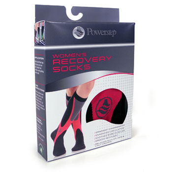Recovery Socks - Women’s Pink/Black Compression Socks image 3