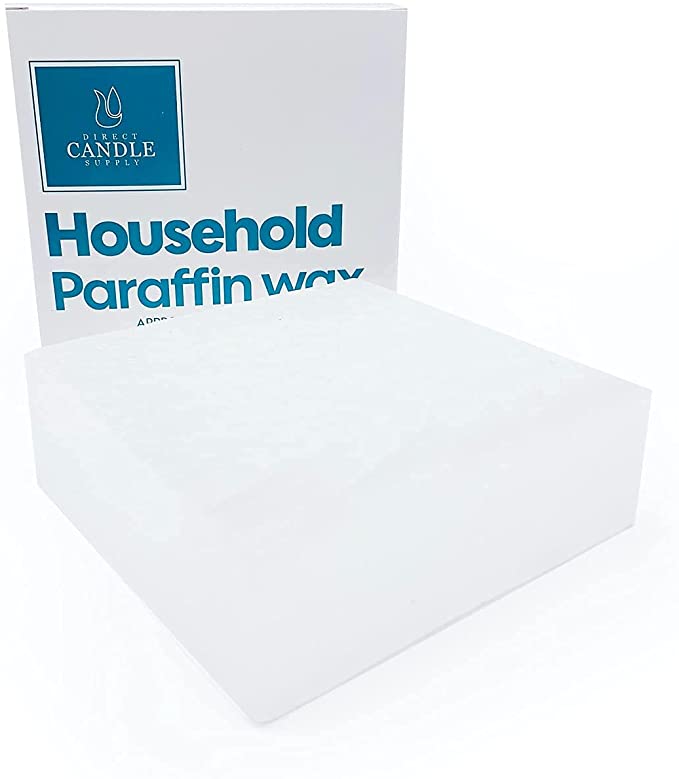 Direct Candle Supply - Fully Refined Household Paraffin Wax - Pure Wax for Candle Making, Canning, Waterproofing, Furniture/Metal Preservation and Spa, Hand Treatments (1 lb) Melt Point 130F image 1