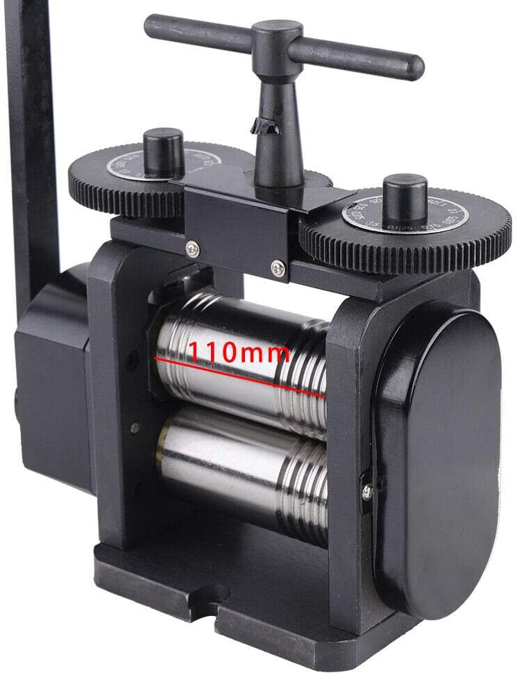 Manual Jewelry Rolling Mill Machine Jewelry Press Tableting Tool Gear Roller Combination Rolling Mill Flatten Machine Ratio 4:1 Jewelry Press Marking Machine Jewelry DIY Tools image 4