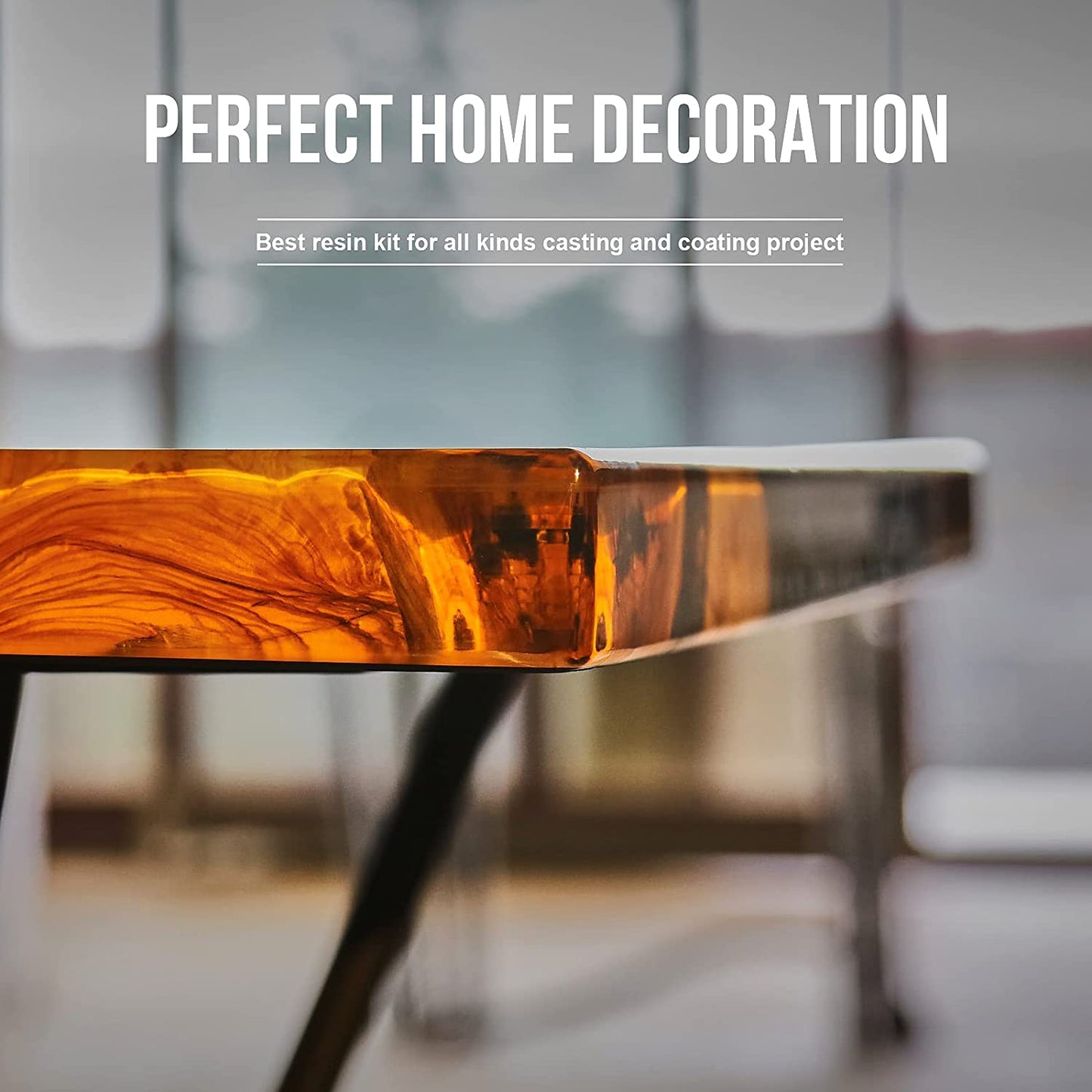 Gallon Crystal Clear Epoxy Resin,High Gloss Casting and Coating Kit for River Table Tops, Art Resin,Jewelry Making, DIY,Tumblers, Molds, Art Painting with Epoxy Mixer, 20×8oz Measuring Cup and More image 4