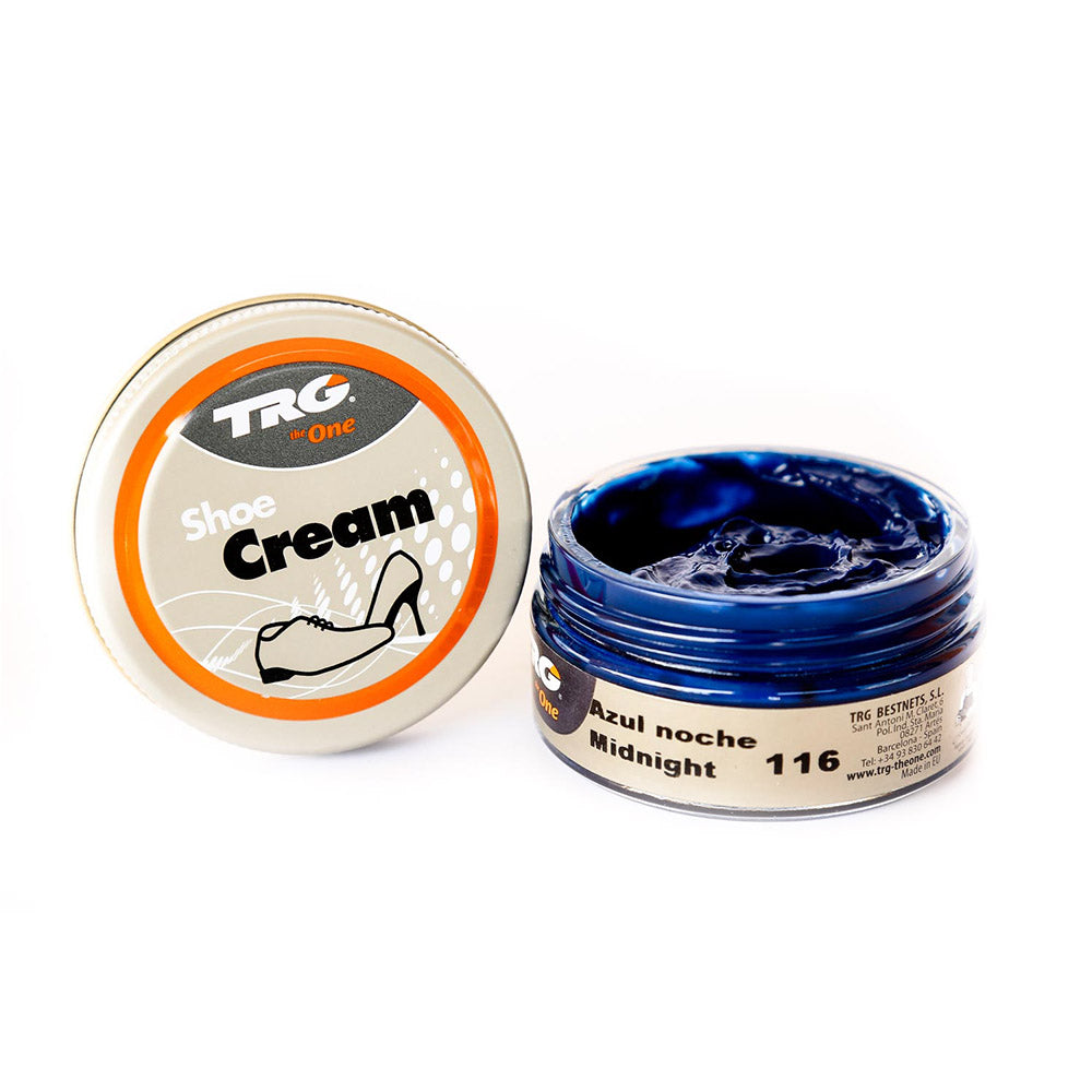 TRG Shoe Cream 1.7 Ounce Shoe Cream Amazing Vibrant Colors! | Shoe Care Self Shine Leather Boots, and Leather Shoes - #16 Midnight image