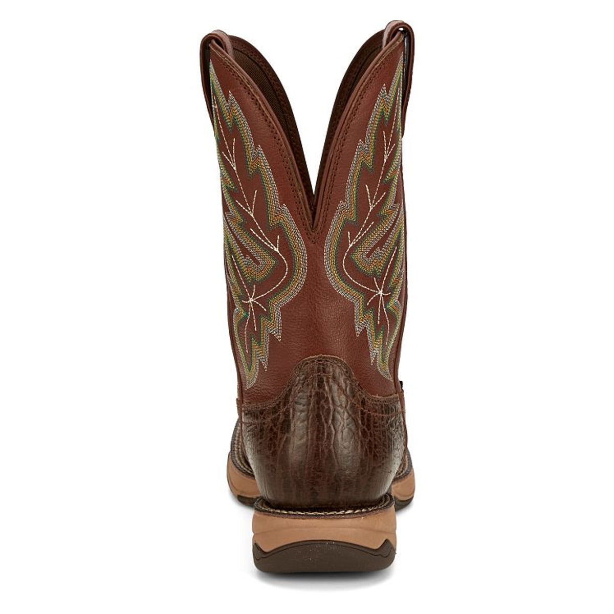 Tony Lamas Boots Men's Footwear Work Burge 11" Wide Square Steel Toe Waterproof Work Boot Color Cognac image 4