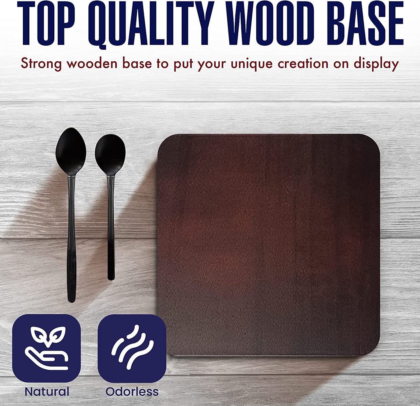 Hand Casting Kit for Couples | DIY Plaster Statue Molding Kit | DIY Hand Mold Kit | Anniversary for Men, Women | Wedding Gift | Wooden Mahogany Base | Mother's Day Gifts for Wife image 4