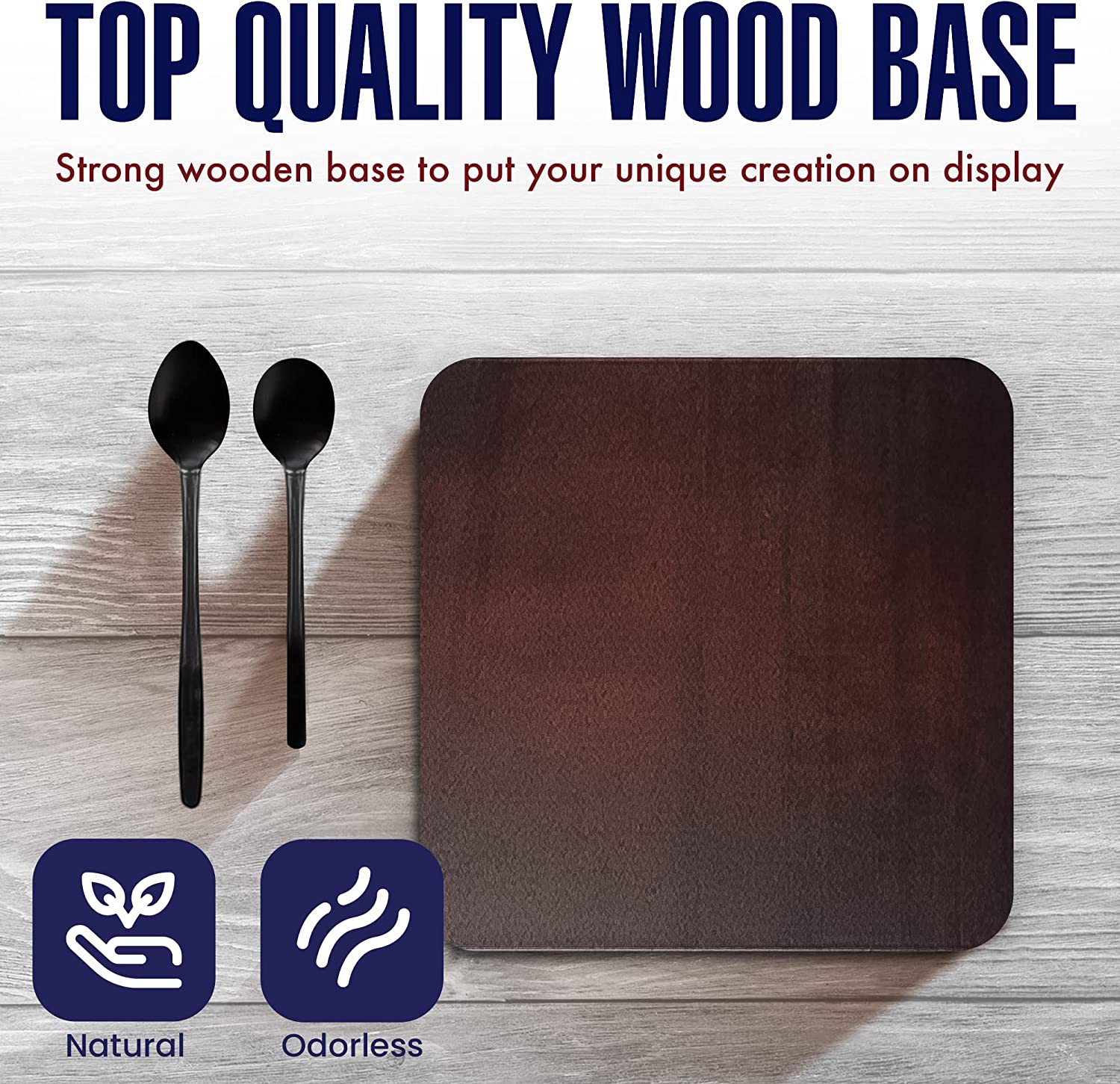 Hand Casting Kit for Couples | DIY Plaster Statue Molding Kit | DIY Hand Mold Kit | Anniversary for Men, Women | Wedding Gift | Wooden Mahogany Base | Mother's Day Gifts for Wife image 4