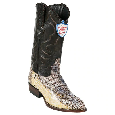 WILD WEST BOOTS #2990249 MEN'S | COLOR NATURAL | MEN'S WILD WEST CAIMAN HORNBACK J TOE BOOTS HANDCRAFTED NATURAL image 0