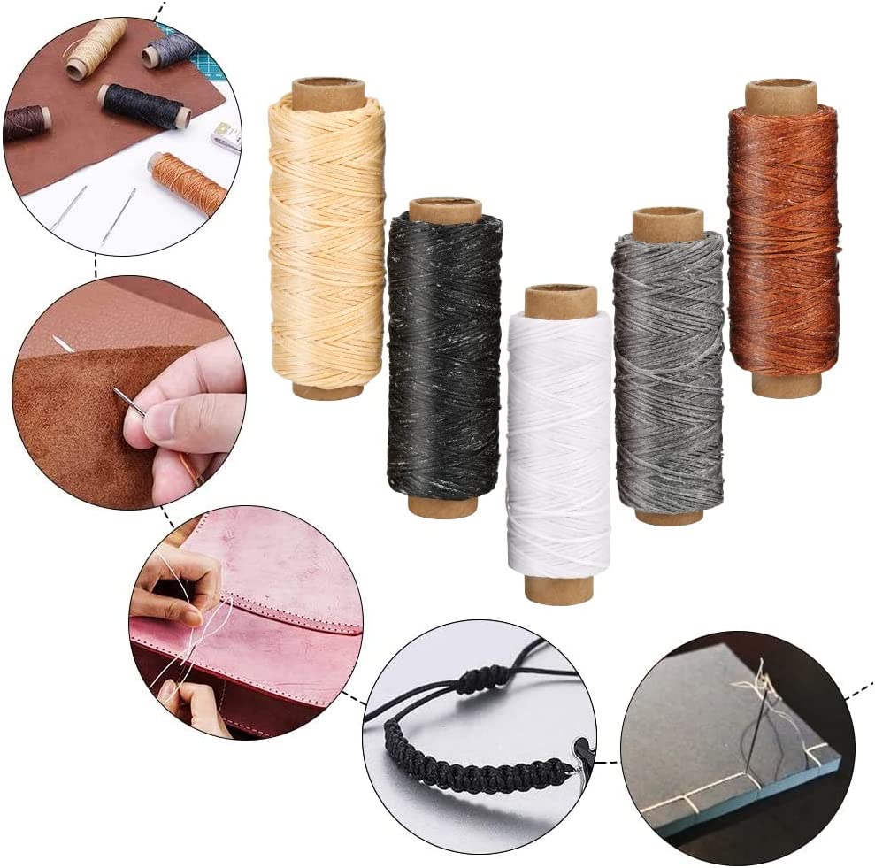 Leather Working Pony - Mini Stitching Pony for Leather, Leather Sewing Clamp,Leather Sewing Kits with Leather Needle and Thread, Thread Waxed for Leather Hand Stitching image 2