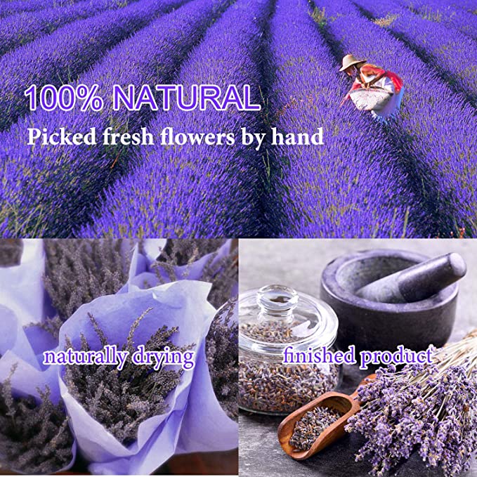 20g/Bag Dried Flowers,100% Natural Dried Flowers Herbs Kit for Soap Making, DIY Candle Making,Bath - Include Rose Petals,Lavender,Don't Forget Me,Lilium,Jasmine,Rosebudsand More(12 Bags) image 2