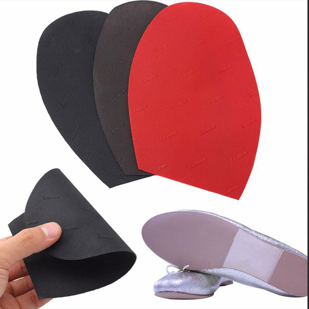 1 Pair Repair Rubber Shoe Sole, Anti Slip Protective Half Soles, Outsole Forefoot Pads, Repairs Shoe Supplies Transparent image 0