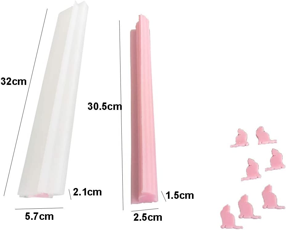 EchoDone Little Cat Tube Column Silicone Soap Candle Mold Embed Soap Making Supplies Silicone Mold for Soap image 1