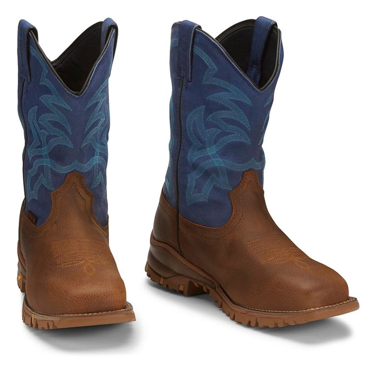 Tony Lamas Men's Footwear Work Roustabout 11" Steel Toe Waterproof Work Boot Color Tan Gaucho image 0