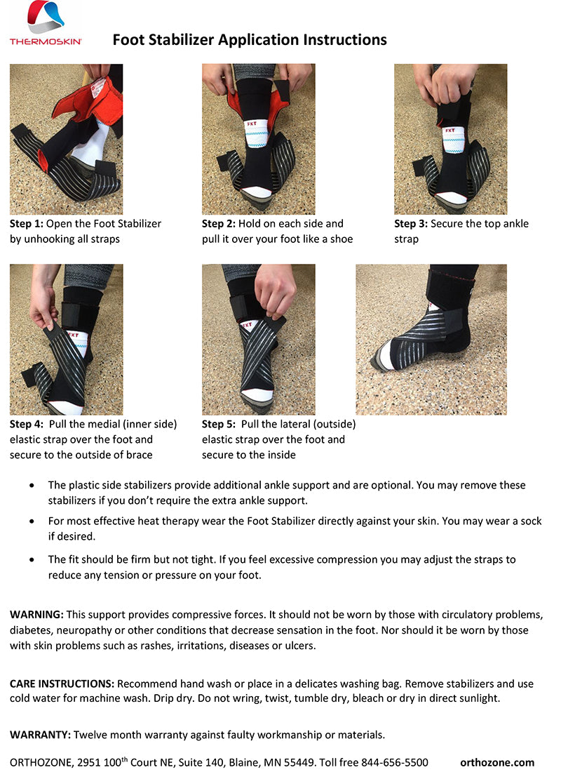 Thermoskin Foot Stabilizer, Black, 8*136 image 2