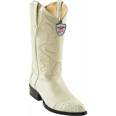 WEST BOOTS #2990404 MEN'S | COLOR WINTERWHITE | MEN'S WILD WEST OSTRICH WINGTIP COWBOY BOOTS HANDCRAFTED image 0