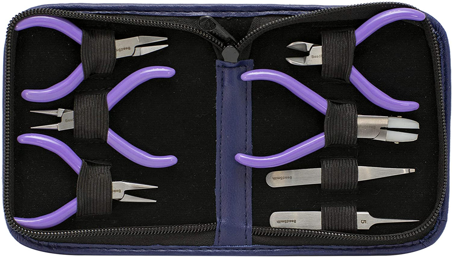 Beadsmith 7-Piece Jewelry Pliers Set with Case, Mini image 3
