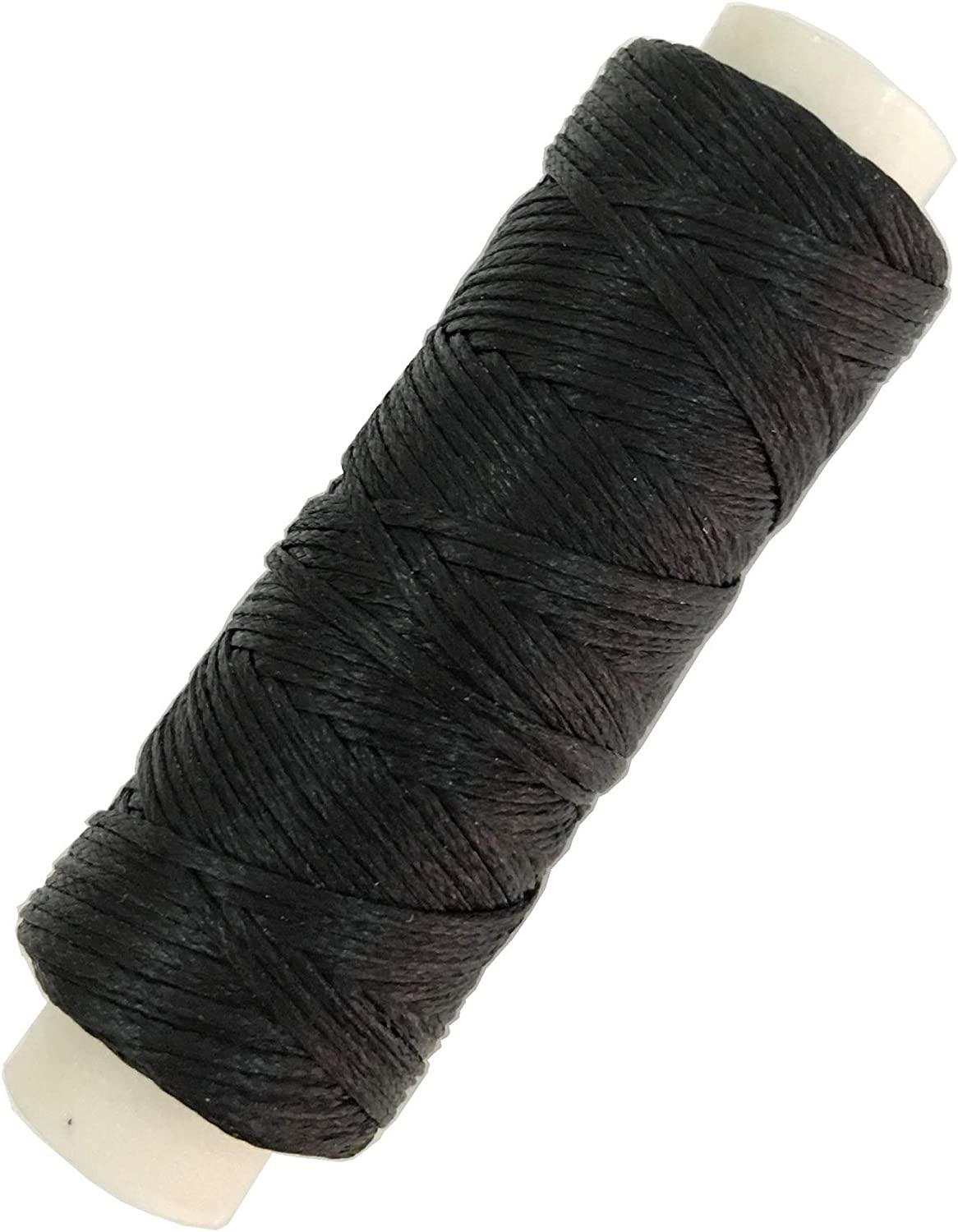 11 Pieces Repair Leather Craft Tool, 7 Pieces Curved Upholstery Hand Sewing Needles Sewing Needles with Leather Waxed Thread Cord 1 Brown 1 Black and Drilling Awl and Thimble for Leather Repair image 4