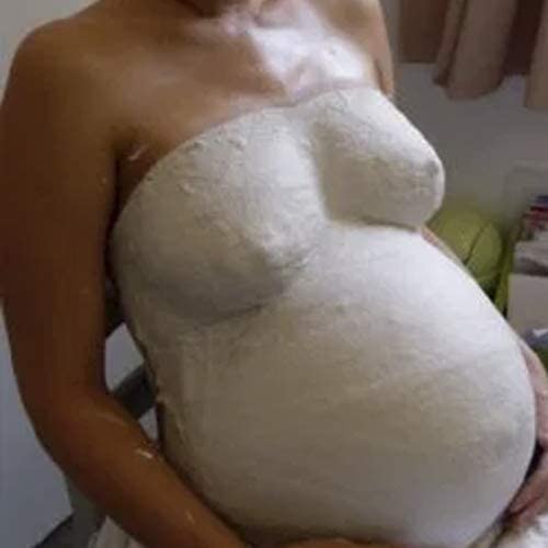 Belly Cast kit Pregnancy Belly Molds kit Pregnancy,Pregnancy Maternity,Baby Handprint et Footprint Product,5 Rolls Plaster and 2 Bag Modeling Clay image 5