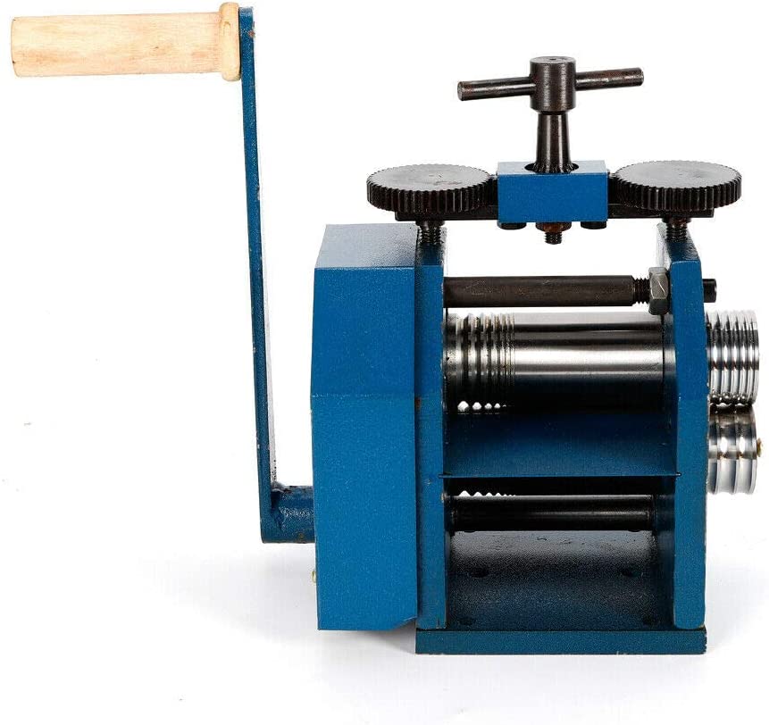 BoTaiDaHong 85mm/120mm Manual Rolling Mill Machine Assembled Jewelry Metal Wire Press Rolling Mill Jewelry Rolling Mill Hand Operate Manual Rolling Mill Machine (120mm) image 1