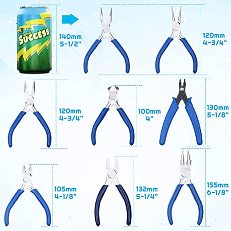 Jewelry Pliers, Shynek 8pcs Jewelry Making Pliers Tools Micro Jewelry Pliers Set Jewelry Making Kit for Jewelry Making Supplies image 5