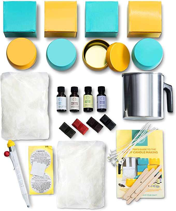 Hearts &amp; Crafts DIY Complete Soy Wax Candle Making Kit - 2lbs Soy Candle Wax and All Candle Making Supplies Included and Candle Jars - Complete DIY Candle Making Kit for Adults, Kids, &amp; Beginners image 2