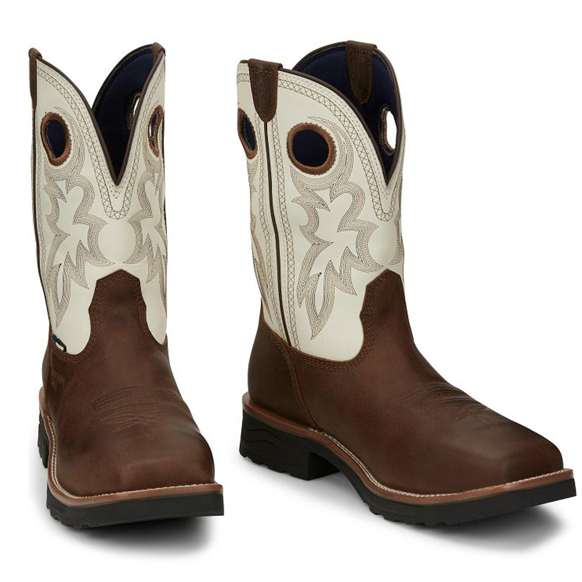 Tony Lamas Boots Men's Footwear Work Fireball 11" Composite Toe WAterproof Work Boot Color Bark image 0