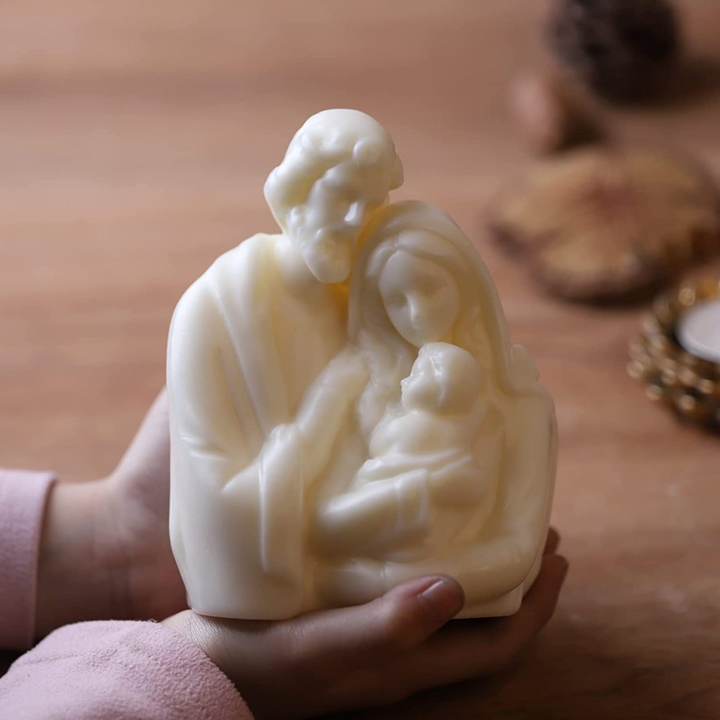 5 Inch Nativity Scene Mold Baby Jesus Family Resin Mold Nativity Scene Sculpture Mold Silicone Mold for Resin Candle Mold Nativity Scene Candle Mold Nativity Scene Decoration Mold Jesus Figurines Mold image 1