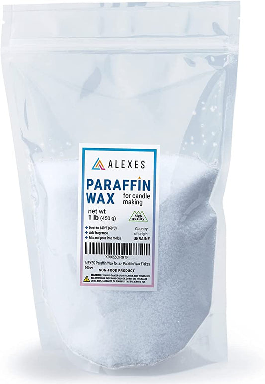 ALEXES Paraffin Wax – 1lb Paraffin Wax for Candle Making – Clear Candle Wax – Pillar Wax - Paraffin Candle Wax image 0