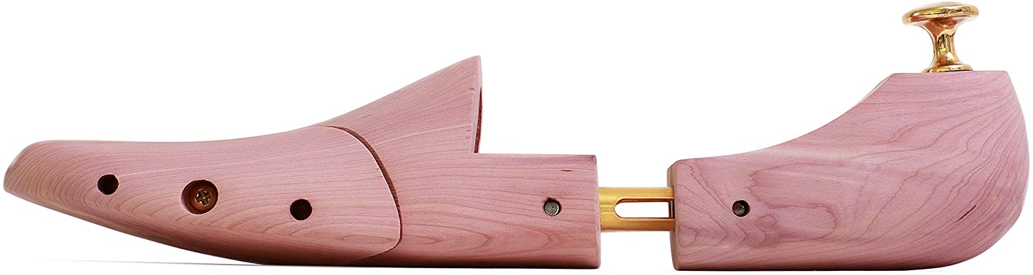 Shoe Trees for Men - H&amp;H Twin Tube Cedar Shoe Trees for Men with Ventilation Hole image 1
