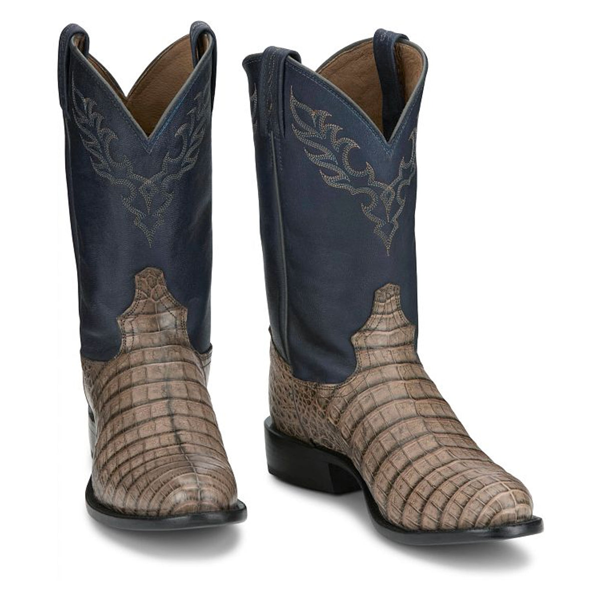 Tony Lamas Boots Men's Footwear Western Delmonte 11" Caiman Color Sanddle Safari image 0