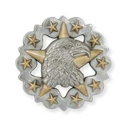 Tandy Leather Eagle Star Concho 1-1/4" (3.2 cm) #7769-10 image 0