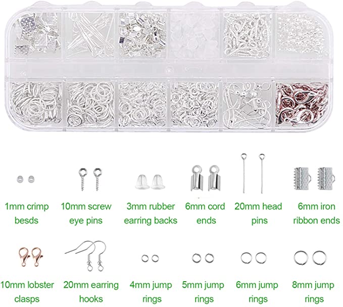 Jewelry Making Supplies Kit with Jewelry Tools, ForTomorrow Jewelry Wires Findings Set for Jewelry Repair, Beading, Bracelets, Earrings, DIY Handmade image 5
