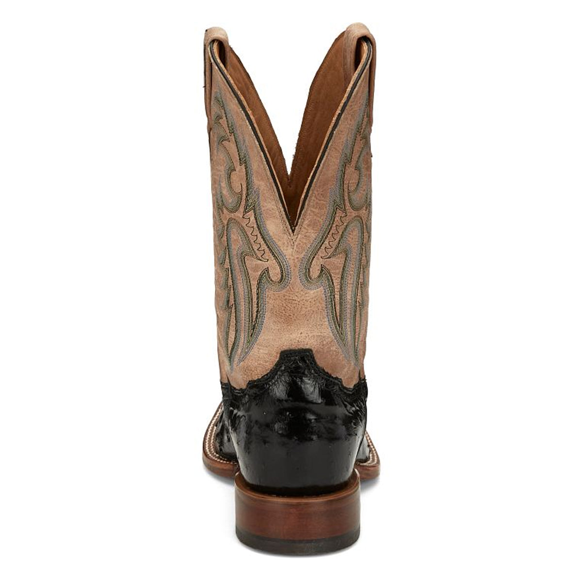 Tony Lamas Boots Men's Footwear Wester Castillo 11" Full Quill Ostrich Color Onyx image 4