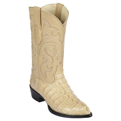LOS ALTOS BOOTS MENS #990111 J TOE | GENUINE CAIMAN TAIL BOOTS | COLOR ORYX image 0