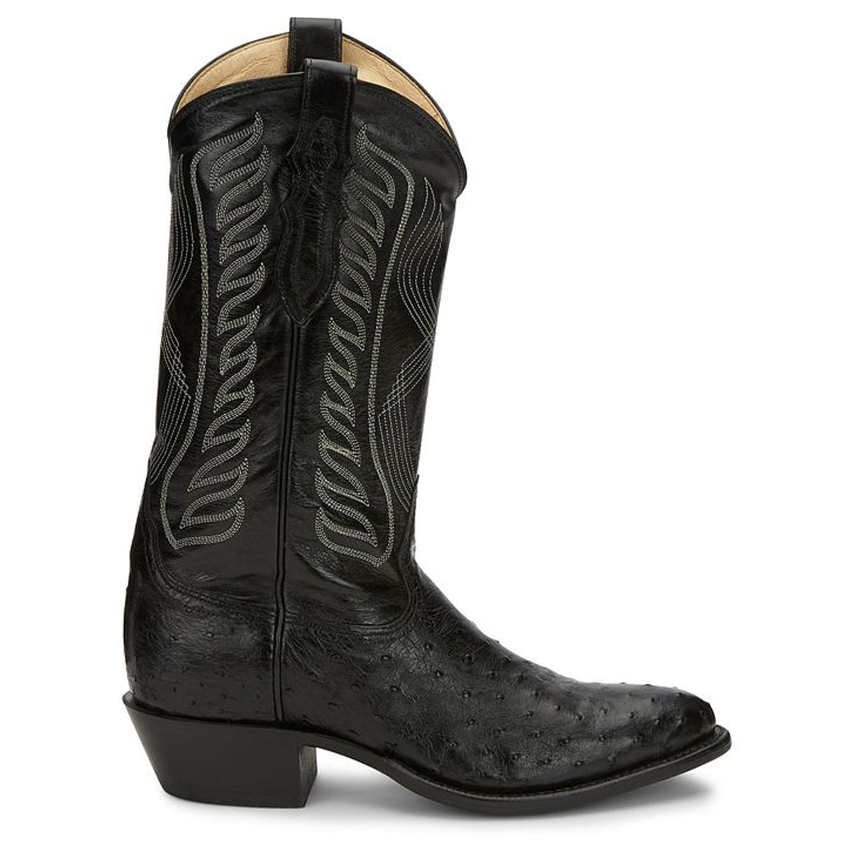 Tony Lamas Boots Men's Western McCandles 13" Full Quil Color Black image 3