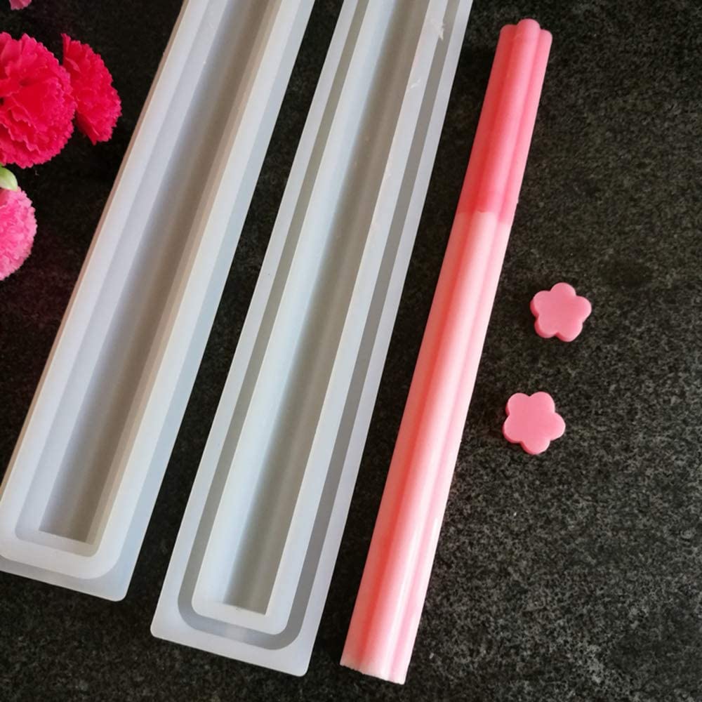 EchoDone Flower Tube Column Silicone Soap Candle Mold Embed Soap Making Supplies Silicone Mold for Soap image 1