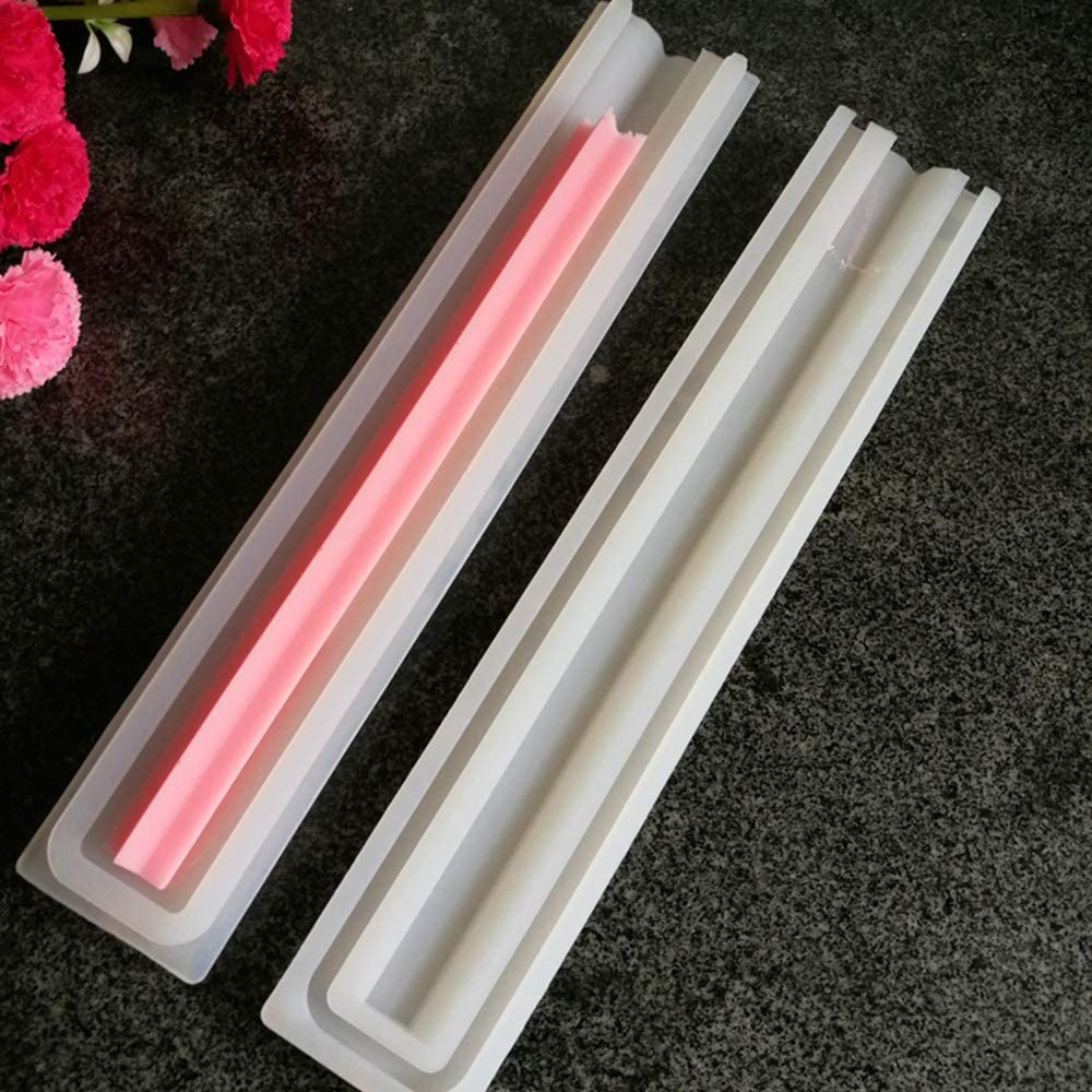 EchoDone Star Tube Column Silicone Soap Candle Mold Embed Soap Making Supplies Silicone Mold for Soap image 3