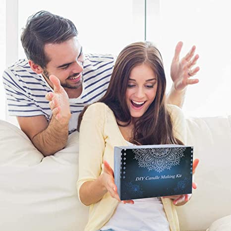 TEPENAR Candle Making Kit Supplies – Beewax Candle Craft Tools Including Heat-Proof Container, 8 Candle Jars, Clips, Spoon, Stickers, Wicks and Beeswax image 4